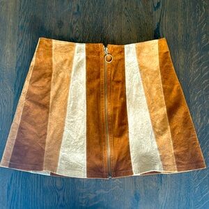 Real Suede Skirt
